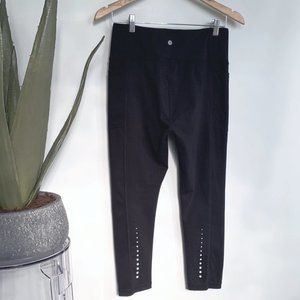 Danskin Cropped Leggings Black Medium with pockets